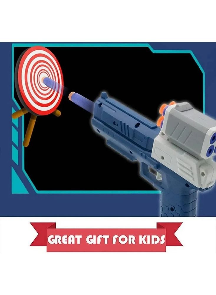 جيكو مسدس لعبة جيكو للأطفال برصاص إسفنجي، طقم مسدس إطلاق نار بلاستيكي أحمر - Image 5